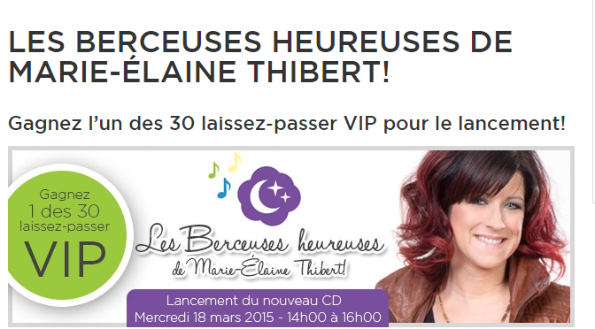 Terminé: Concours Les berceuses heureuse de Marie-Hélène Thibert!
