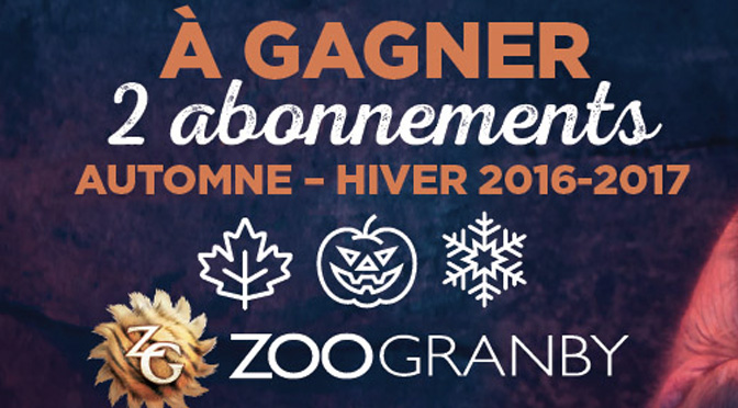 Concours Passeport vacance Zoo granby hiver