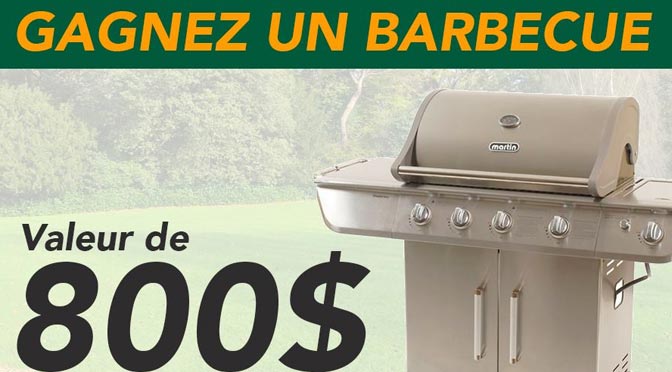 Terminé: Corro-Protec vous fait gagner un BBQ Martin Maestro 55 000 BTU d’une valeur de 800$.