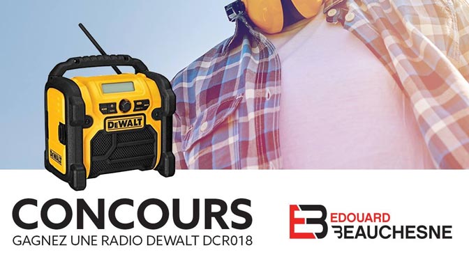 Terminé: CONCOURS « L’ÉTÉ EN FÊTE » : Gagnez Un poste Radio de chantier Dewalt DCR018