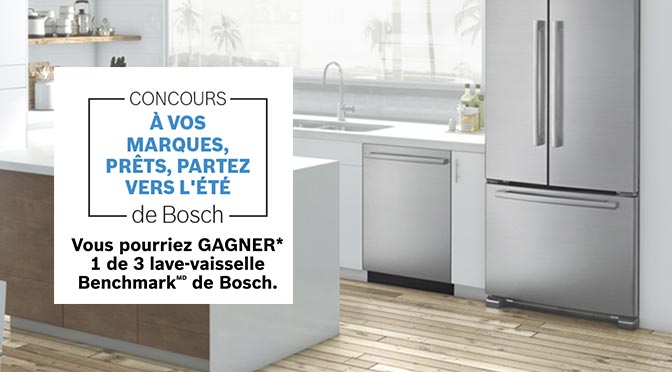 Terminé: Concours Bosch : 3 lave-vaisselles en acier inoxydable de la gamme Benchmark à gagner