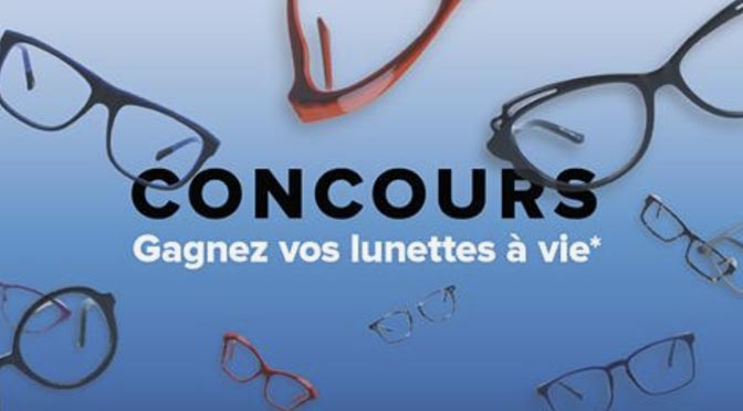 Terminé: Gagnez une paire de lunettes à vie avec L’Entrepôt de la Lunette