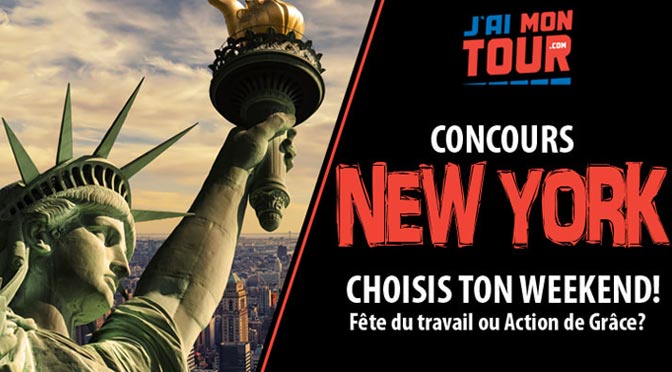 Terminé: Concours «Fête du travail» : Gagnez un weekend au choix pour 2 personnes à NEW YORK!