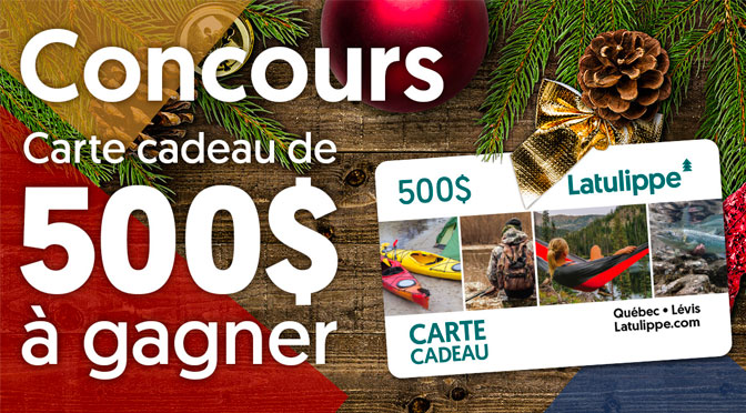 Concours Carte-cadeau Latulippe de 500$