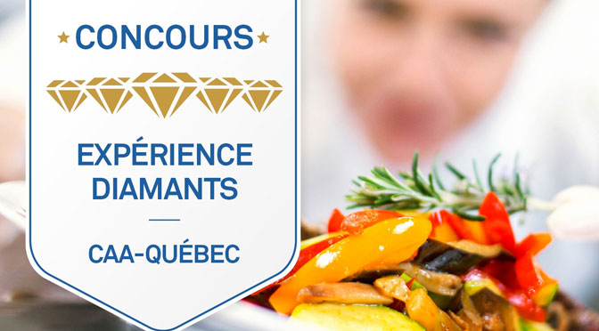 Terminé: Concours Expérience Diamants : Gagnez 500$ au Quatre et Cinq Diamants du Québec