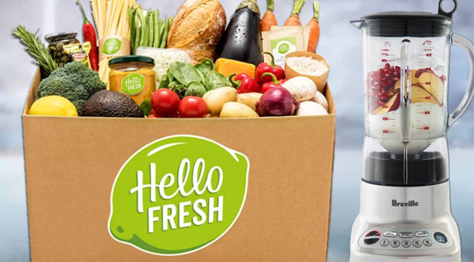 Terminé: Remportez une boîte Hello Fresh ou un mélangeur Breville!
