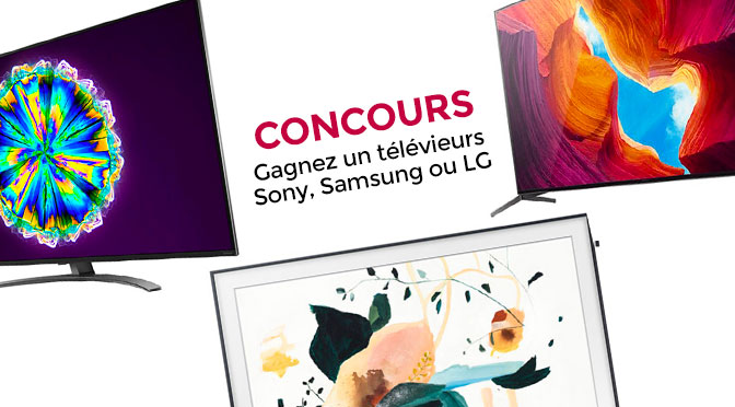 concours TV 4k Samsung Sony LG avec Best Buy