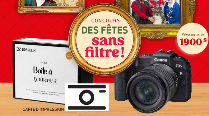 Concours Gosselin Des fêtes sans filtres