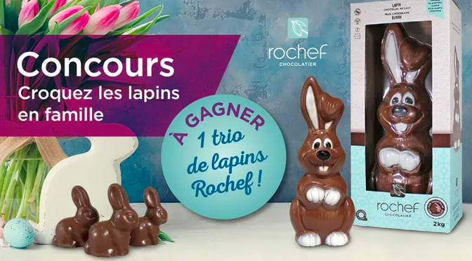concours croquez des lapins en famille - rochef - 3 lapins chocolat