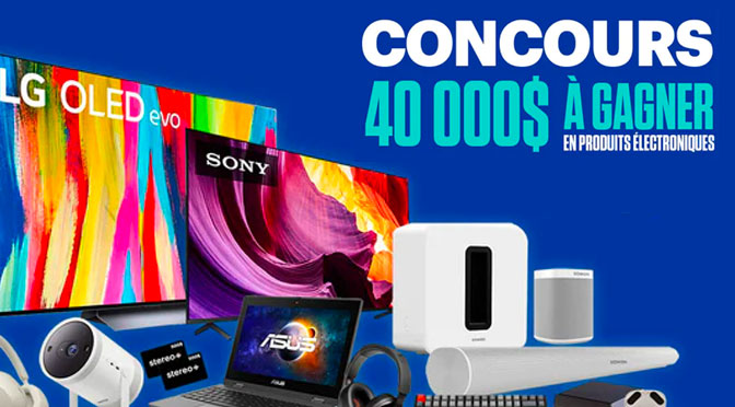 Concours Stereo+ 40 ans et 40000$ à gagner