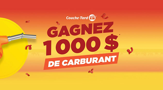 Concours 1000$ d'essence à gagner avec Couche-Tard