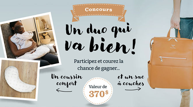 Concours Naître et Grandir Coussin et Sac