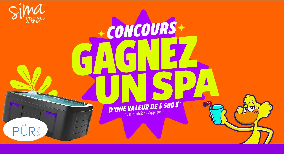 Concours Gagnez un spa Sima 2025 d'une valeur de 5500$.