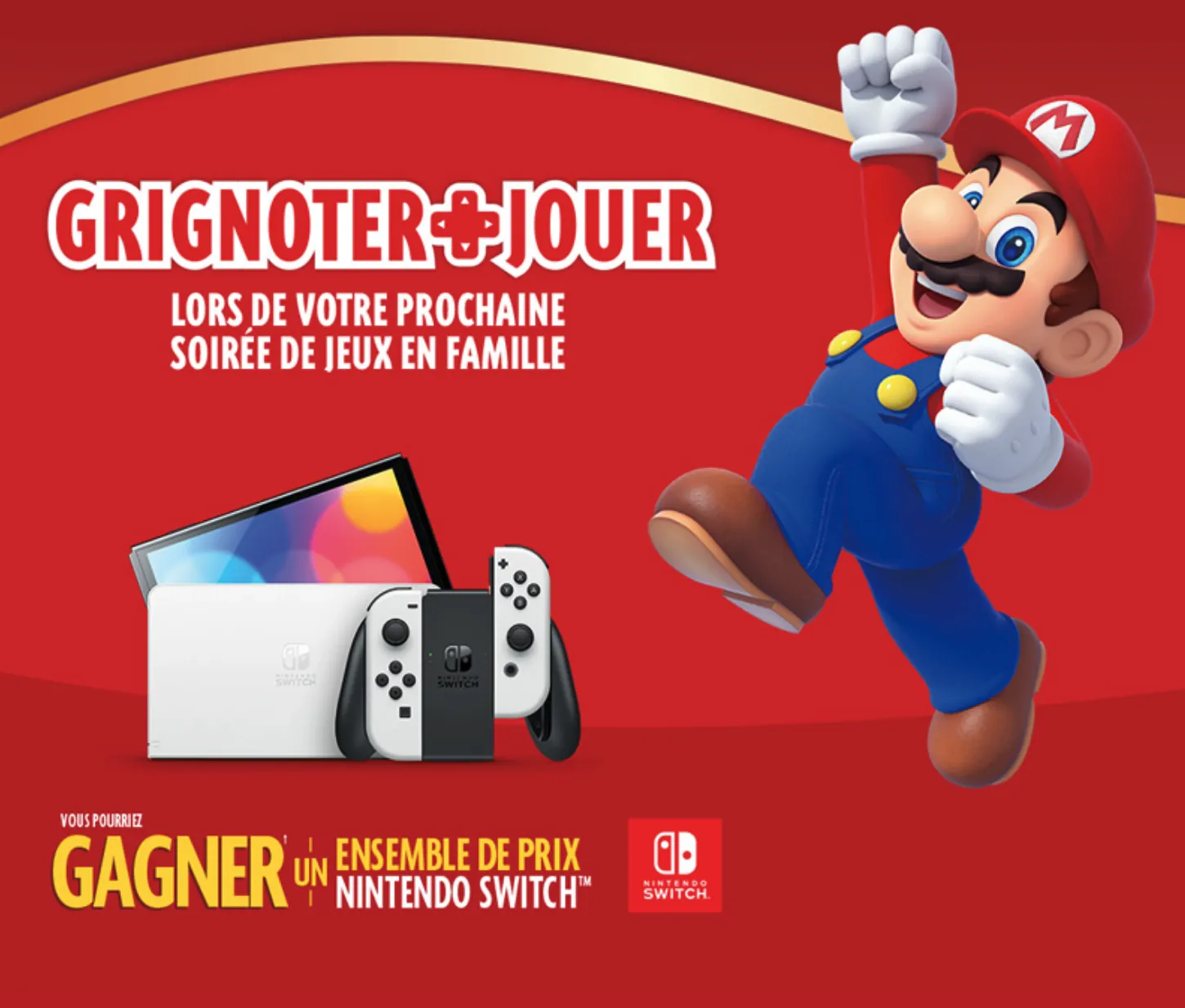 Gagnez un prix Nintendo Switch avec Orville Redenbacher et Pogo