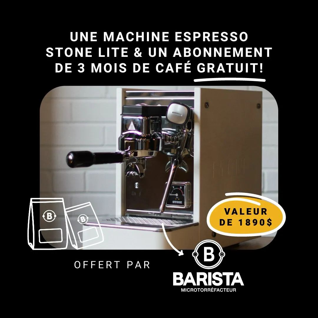 Concours machine espresso Barista et séjour Manoir Richelieu