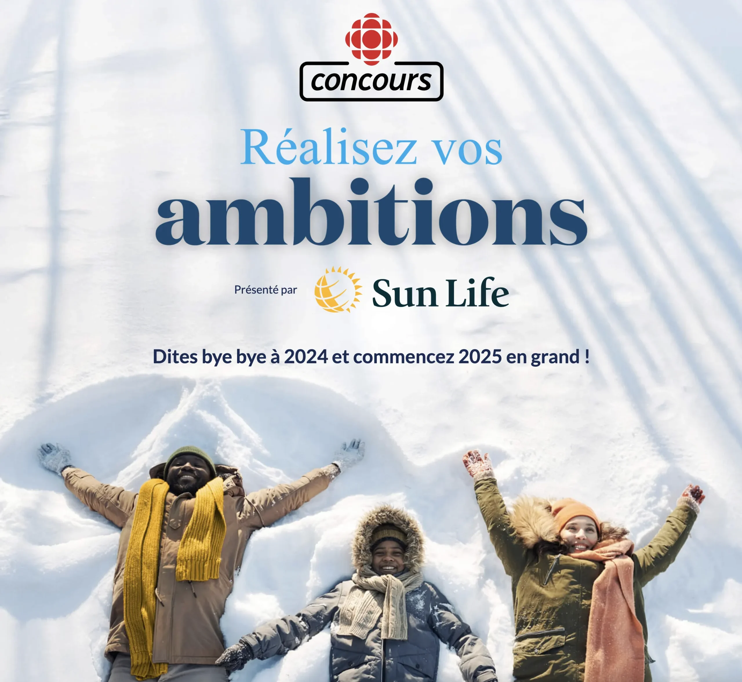 Concours Réalisez vos ambitions Sun Life du Bye Bye 2024 à Radio-Canada