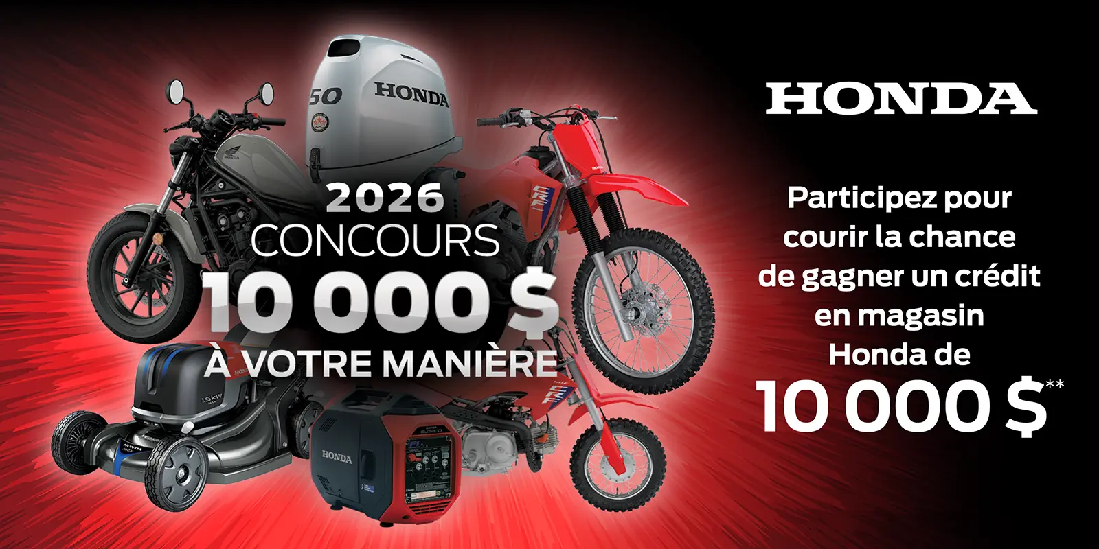 concours honda à votre manière