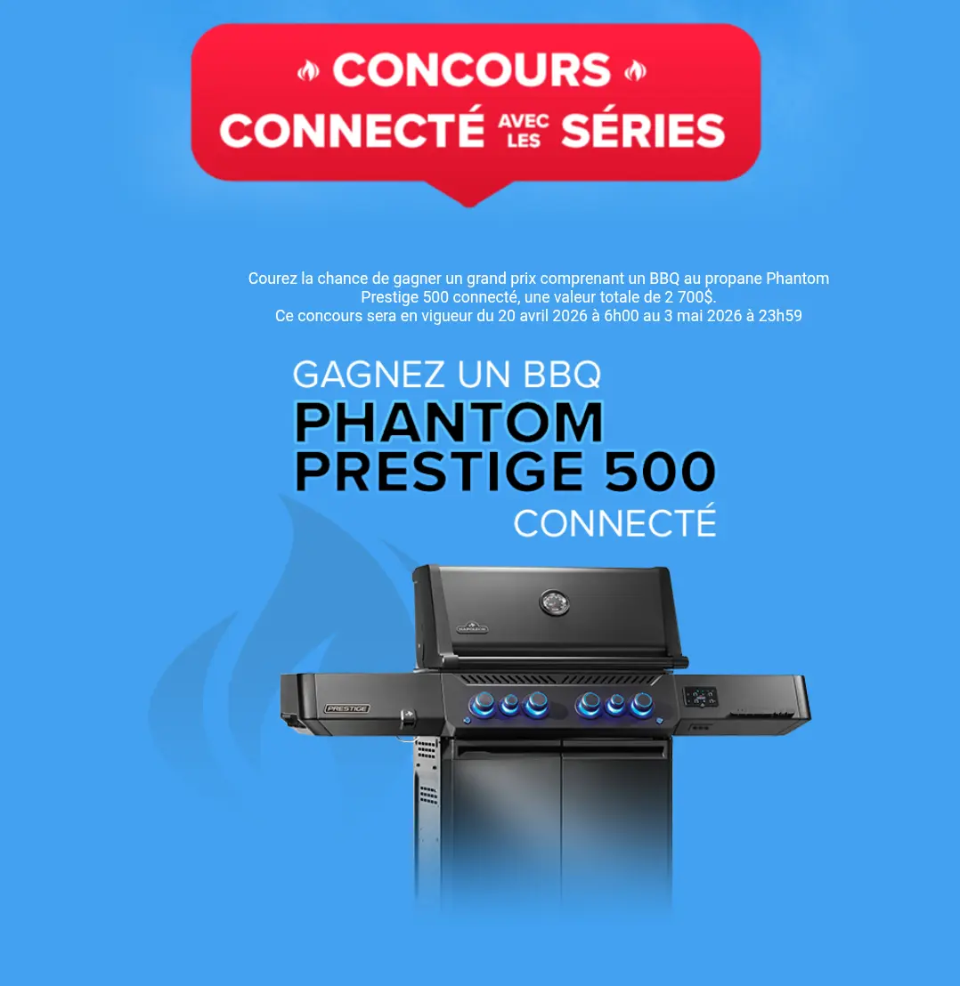 Concours Gagnez un BBQ Napoléon connecté avec les séries à TVA Sport
