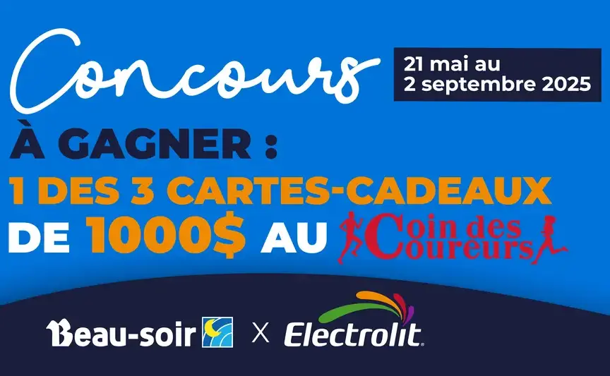 concours beau-soir gagnez une carte cadeaux au coin du coureur