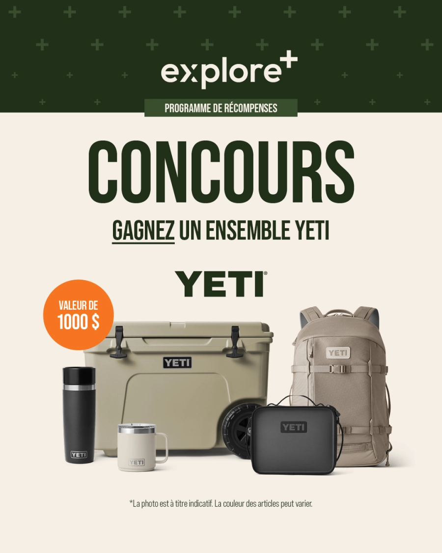 gagnez un ensemble yeti avec sail