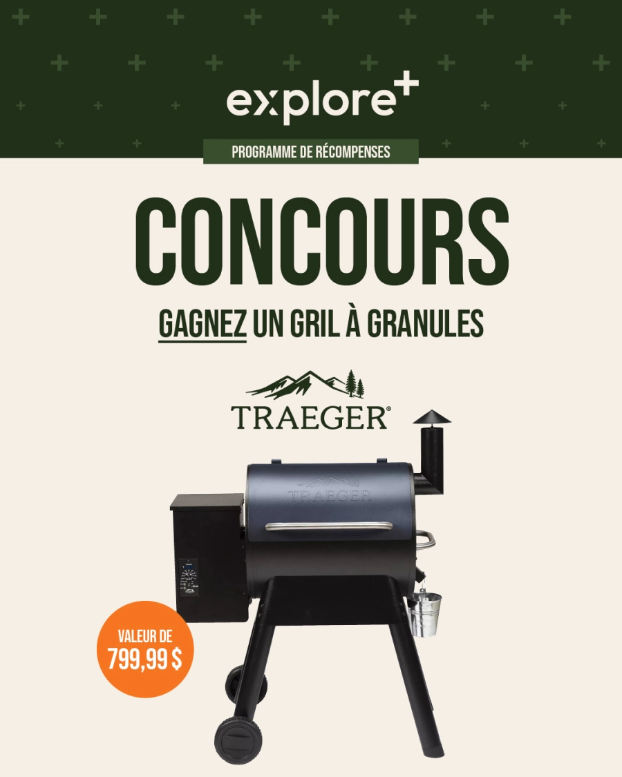 Gagnez un gril à granules en devenant membre Explore+ de Sail