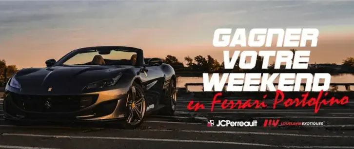 Gagnez un week-end en ferrari portofino