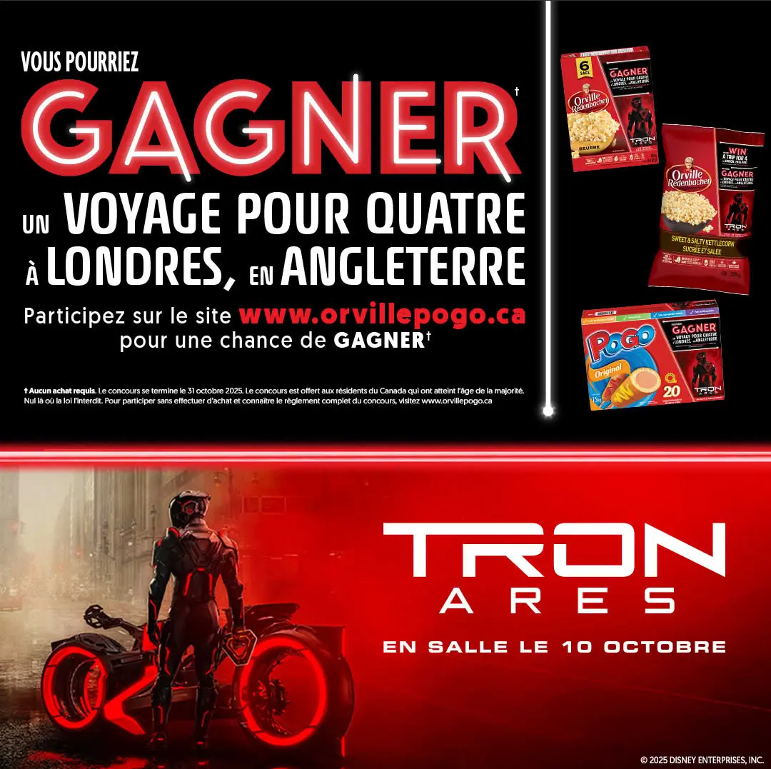 concours pogo et Tron, voyage à Londres à gagner