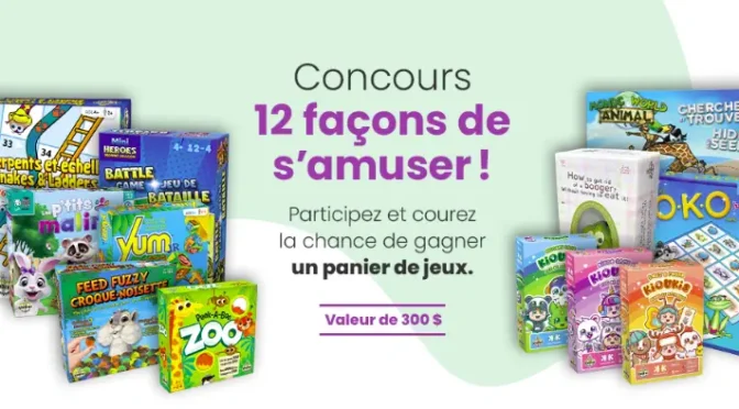 Concours 12 façons de s'amuser avec Naître et grandir