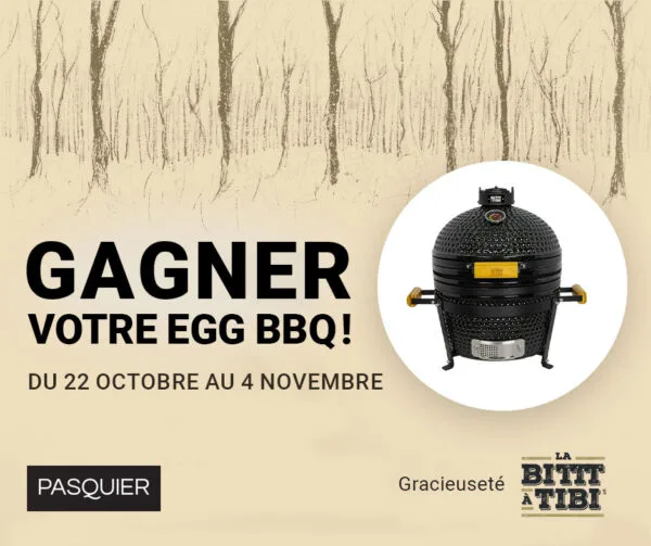 gagnez un BBQ Bittt à Tibi avec Pasquier