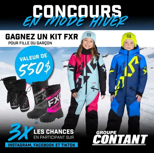 Gagnez un kit FXR complet avec Groupe Contant