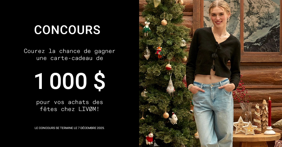 Gagnez une carte-cadeau de 1000$ chez Livom