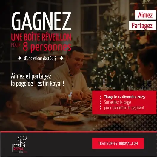 gagnez un repas pour 8 avec festin royal