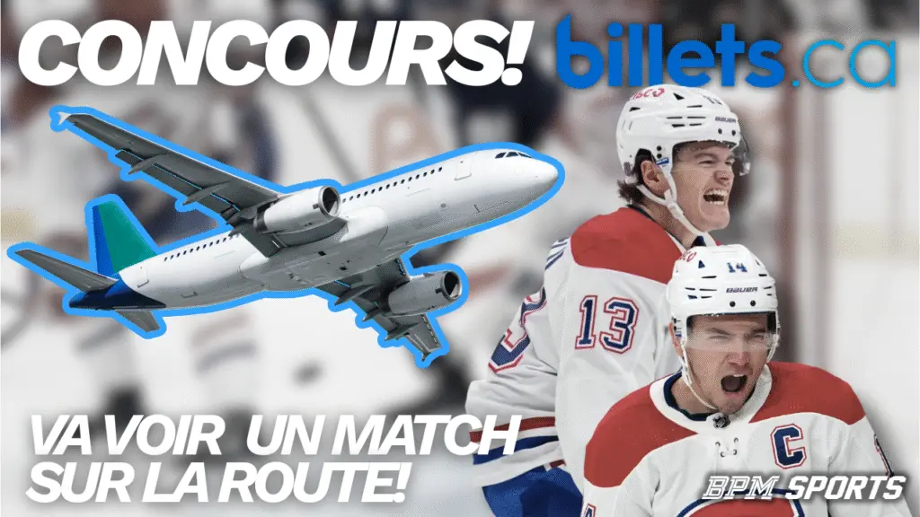 Match des canadiens sur la route