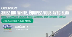 Gagnez un séjour de ski avec Oberson