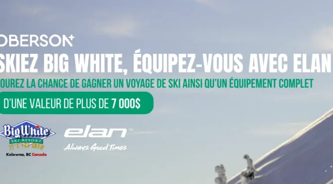 Gagnez un séjour de ski avec Oberson