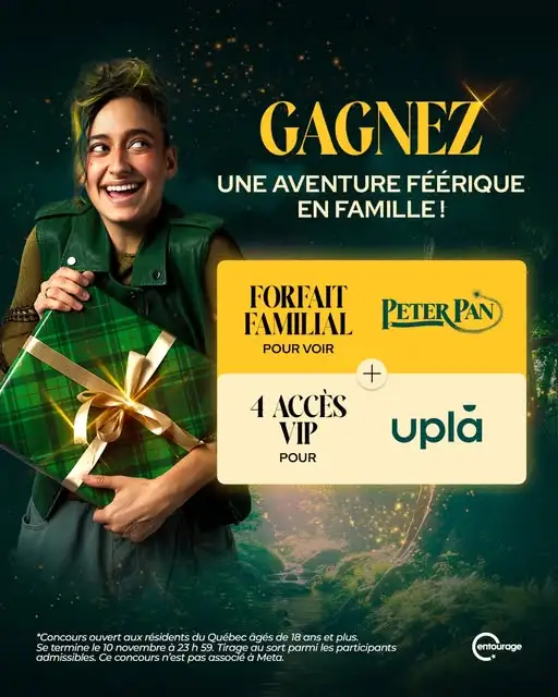 Gagnez 4 billets pour le spectacle Peter Pan