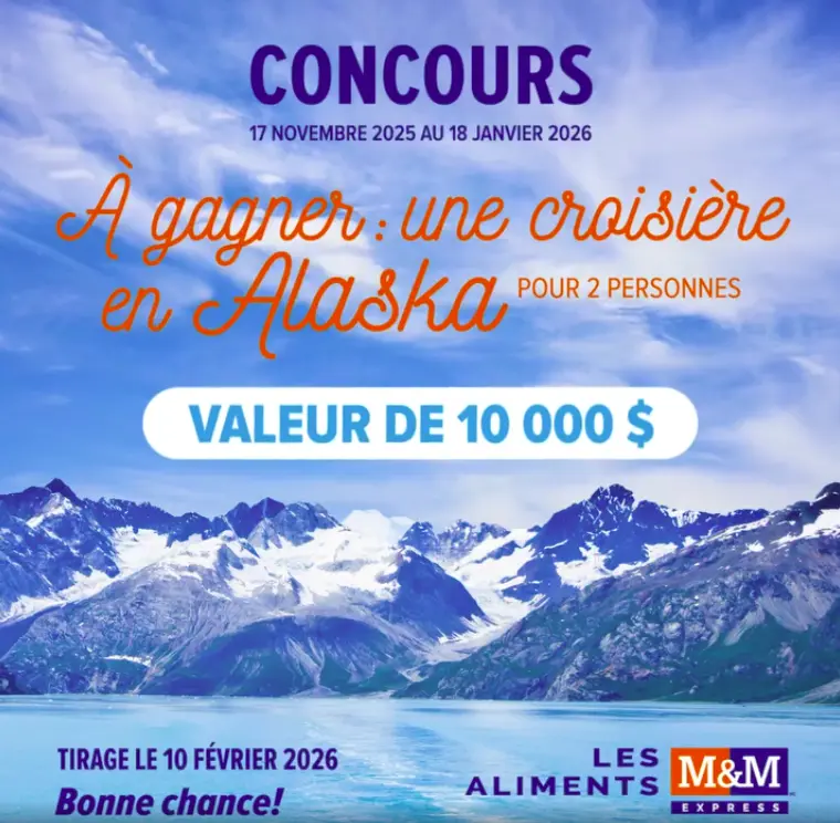 gagnez une croisière en Alaska