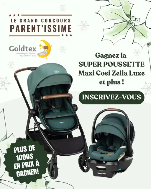 gagnez une poussette et plus avec le concours bébé de l,année