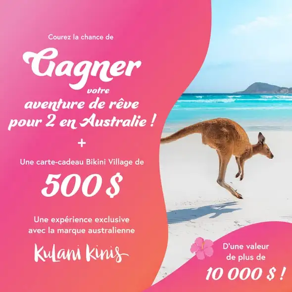 gagnez un voyage en Australie avec Bikini Village