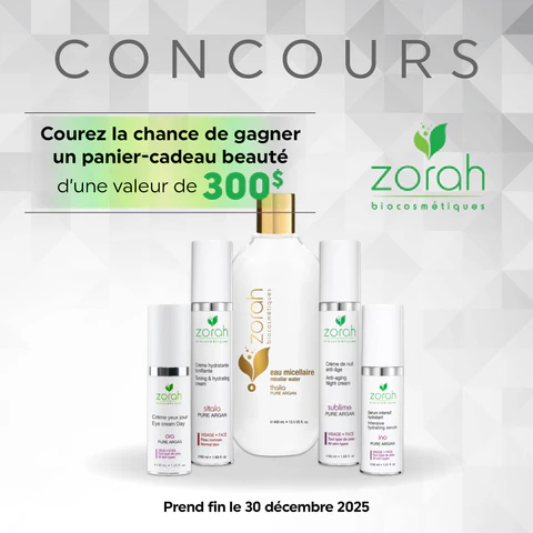 Gagne« un ensemble beauté de 300$ de Zorah avec la Boîte à grains