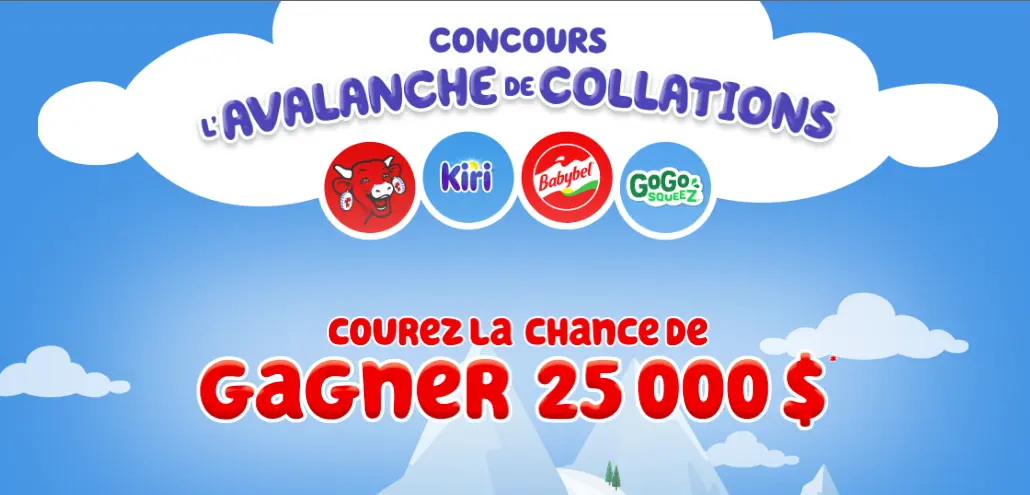 avalanche de collations gagnez 25000$