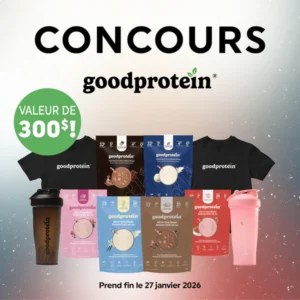 gagnez un ensemble-cadeau good protein avec la boite à grains