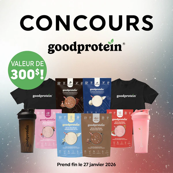 gagnez un ensemble-cadeau good protein avec la boite à grains