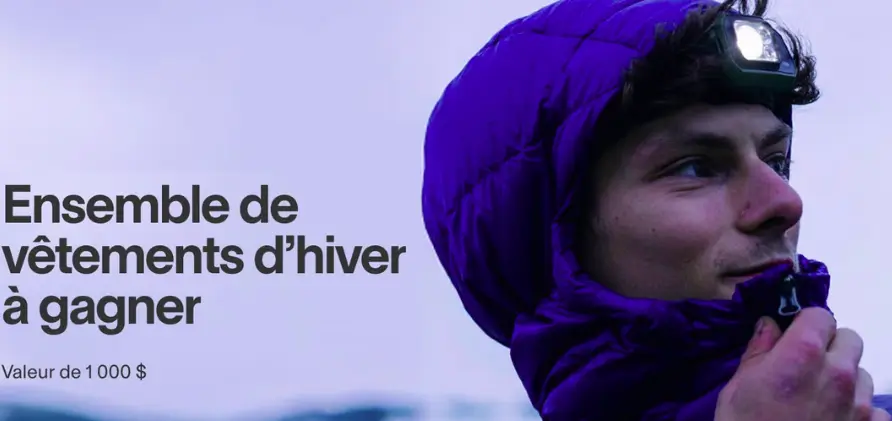 Gagnez un ensemble d'hiver avec MEC