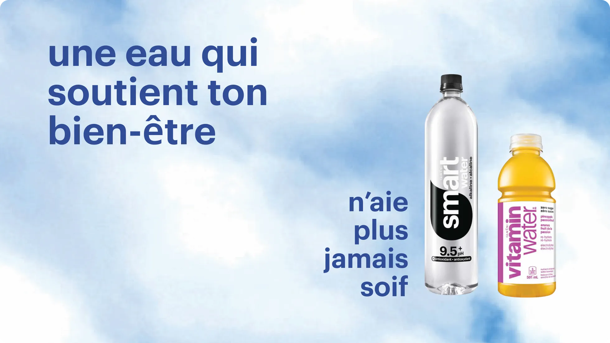 Gagnez un an de smartwater ou vitaminwater