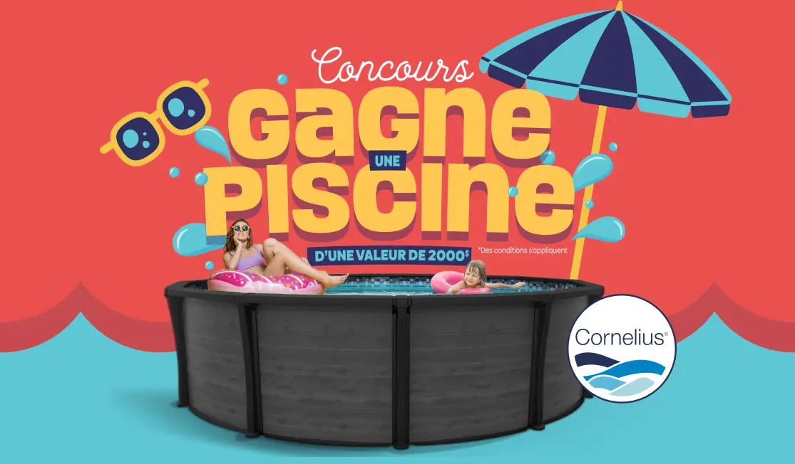 gagnez une piscine Cornelius avec Maître piscinier