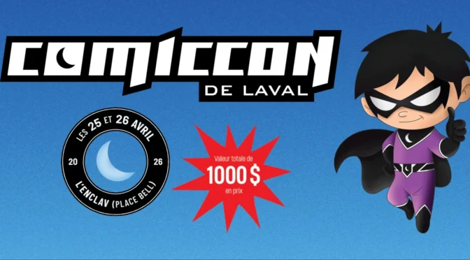 gagnez des prix du commicon de Laval