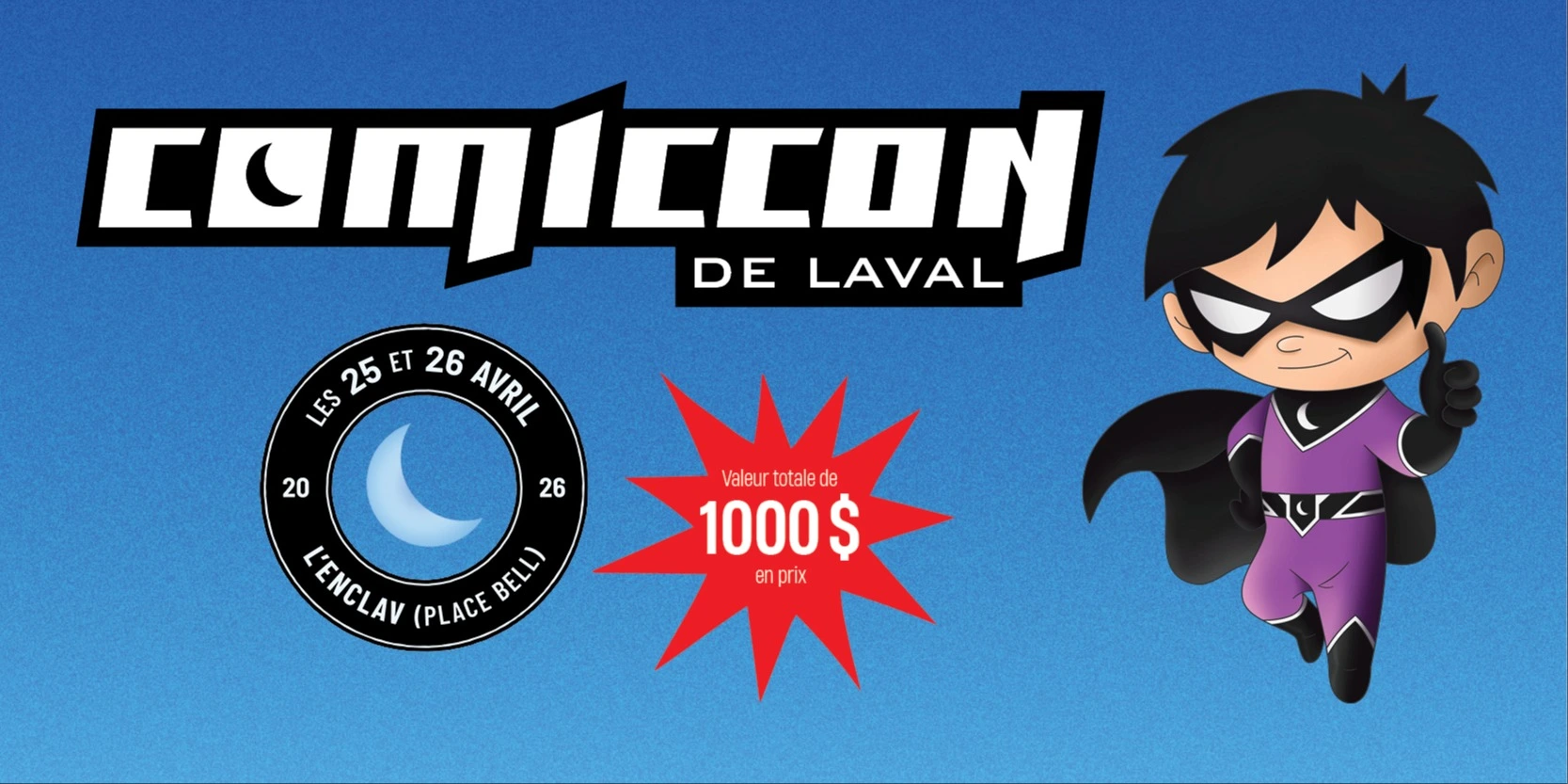 gagnez des prix du commicon de Laval