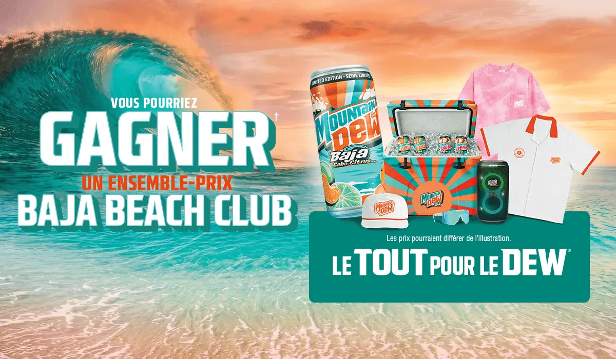 gagnez un ensemble Dew avec couche-Tard