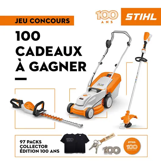gagnez des produits Stihl pendant 100 jours
